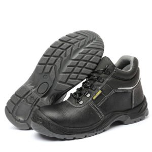 【D1012】Men's Safety Shoes & Work Boots - Steel Toe & Puncture-Resistant Mid-Cut Design with Abrasion-Proof PU Base【$10.99/pair (FOB)】