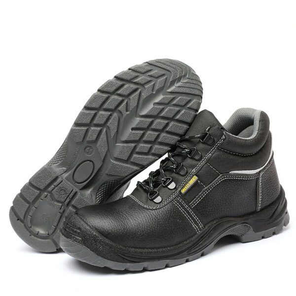 【D1012】Men's Safety Shoes & Work Boots - Steel Toe & Puncture-Resistant Mid-Cut Design with Abrasion-Proof PU Base【$10.99/pair (FOB)】
