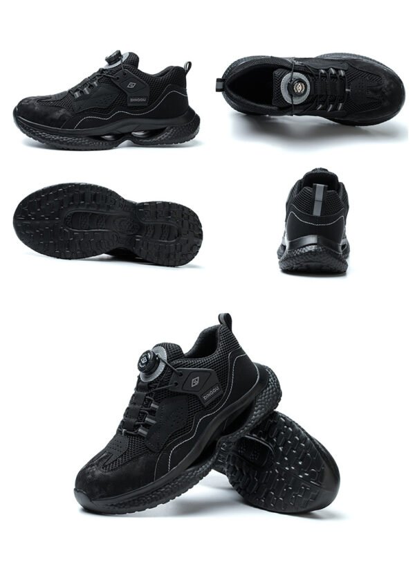 【Q1012】Men's Quick-Release Safety Shoes - Lightweight Steel-Toe Work Boots with Kevlar® Anti-Puncture (Low-Cut Breathable Design)【$19.80/pair (FOB)】 - 图片 7