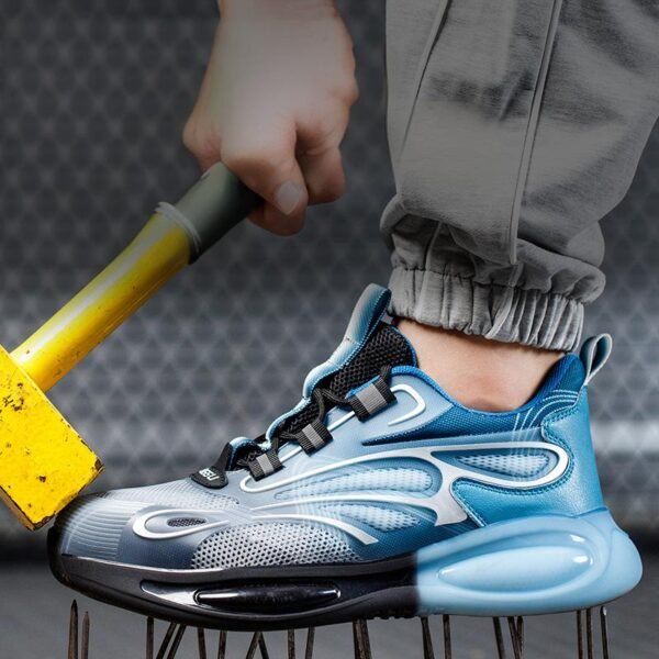 【Q1013】Summer Lightweight Safety Shoes Men's Steel Toe Anti-Puncture Work Boots - Breathable & Durable Industrial Footwear【$20.00/pair (FOB)】 - 图片 6