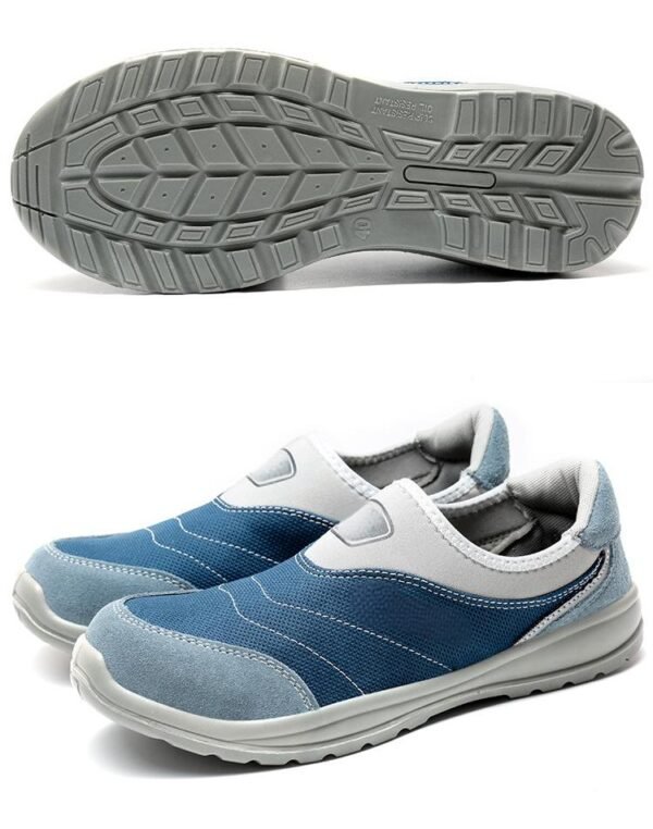 【D1013】Men's Industrial Safety Boots - Anti-Impact, Puncture-Proof & Anti-Static Work Shoes with Breathable Design【$12.99/pair (FOB)】 - 图片 4