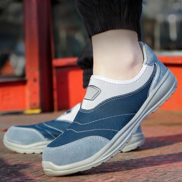 【D1013】Men's Industrial Safety Boots - Anti-Impact, Puncture-Proof & Anti-Static Work Shoes with Breathable Design【$12.99/pair (FOB)】 - 图片 3