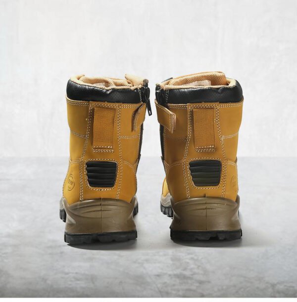 【H2101】WinterGuard Pro Yellow Nubuck High-Cut Safety Boots - ASTM F2413 Waterproof Steel Toe Puncture-Resistant Construction Work Boots【$35.50/pair (FOB)】 - 图片 6