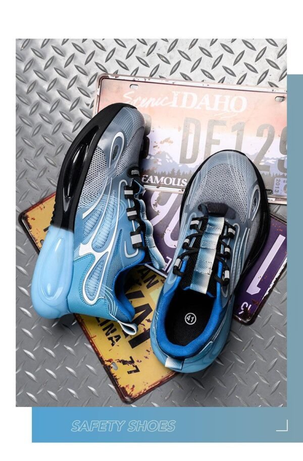 【Q1013】Summer Lightweight Safety Shoes Men's Steel Toe Anti-Puncture Work Boots - Breathable & Durable Industrial Footwear【$20.00/pair (FOB)】