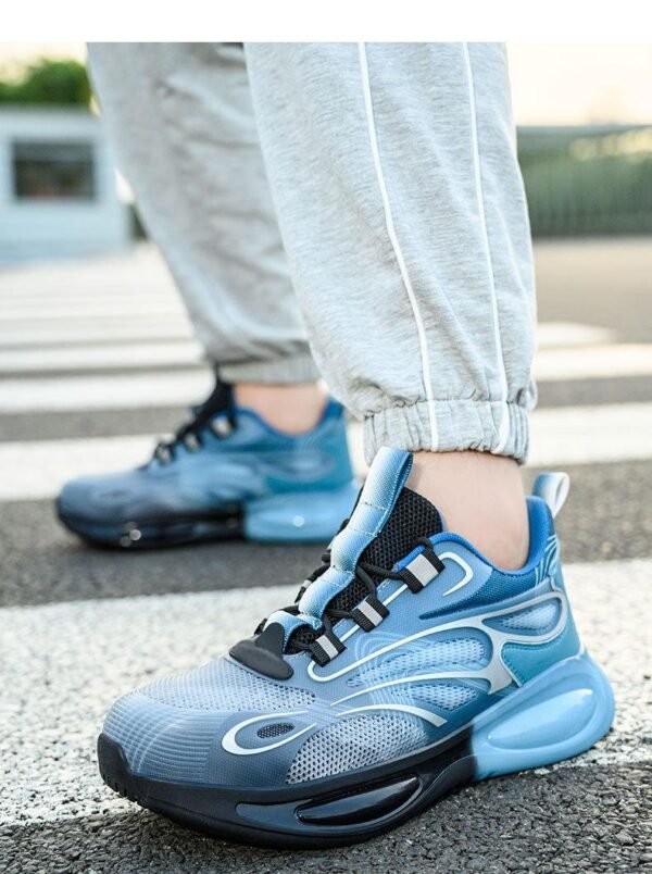 【Q1013】Summer Lightweight Safety Shoes Men's Steel Toe Anti-Puncture Work Boots - Breathable & Durable Industrial Footwear【$20.00/pair (FOB)】 - 图片 2